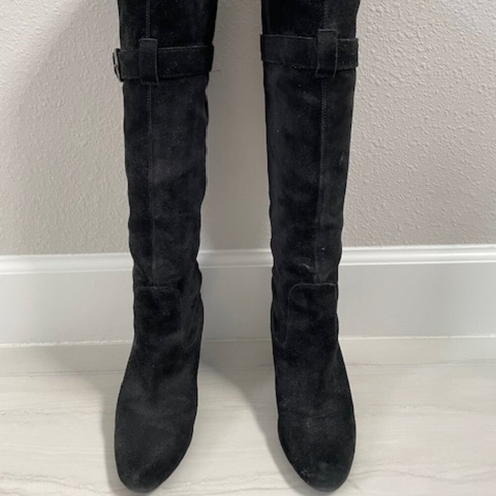 Black Suede knee height boots